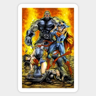 DARKSEID vs JUSTICE LEAGUE Sticker